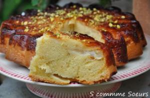 Gâteau renversé aux poires et au caramel
