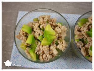 Verrine d'avocat au saumon