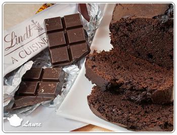 Cake au chocolat noir 
