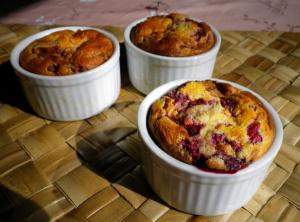 Clafoutis framboises-amandes