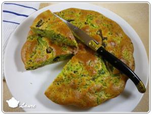 Cake aux brocolis et champignons