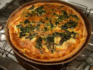 Quiche saumon - épinards