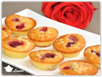 Mini financiers aux framboises