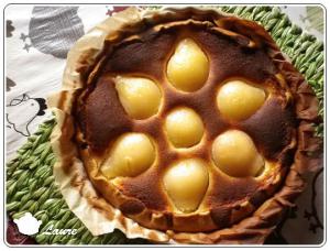 Tarte amandine aux poires