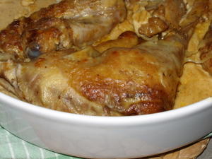 Poulet fermier au comté