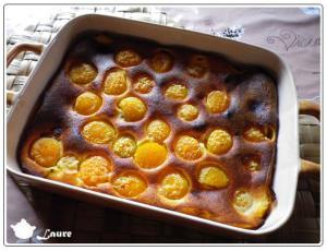 Clafoutis amandine aux abricots