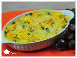Gratin de potiron aux châtaignes