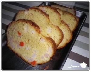 Cake aux crevettes et Saint-Jacques