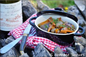 Estouffade de joues de porc au pinot noir