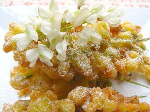 Beignets de fleurs d'acacia 
