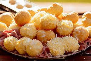 Gougères au jambon