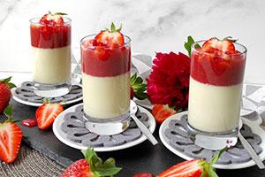 Panna Cotta à la fraise